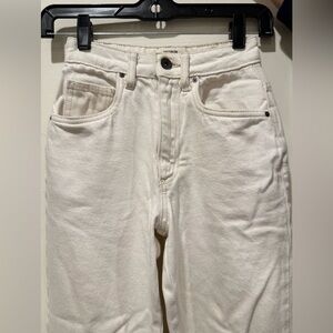 COTTON ON Women’s White Petite Straight Jean, Women’s Size 0 Petite